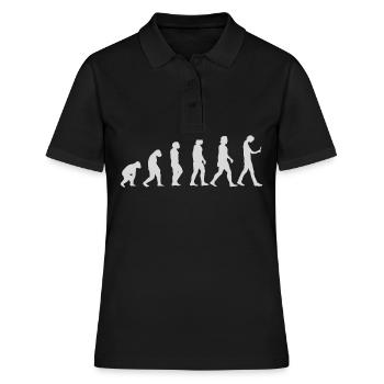 De l’évolution humaine à la dépendance au smartphone - Polo Femme - noir - Devant - Ailine (174cm)