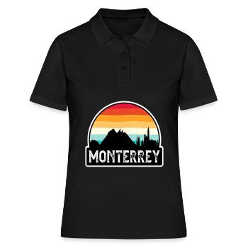 Monterrey Mexique Flag Skyline Souvenir de voyage - Polo Femme - noir - Devant - Ailine (174cm)