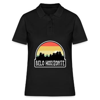 Belo Horizonte Brésil Flag Skyline Souvenir de voyage - Polo Femme - noir - Devant - Ailine (174cm)