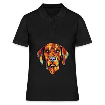 Burgos Pointer chien race aquarelle Illustration - Polo Femme - noir - Devant - Ailine (174cm)