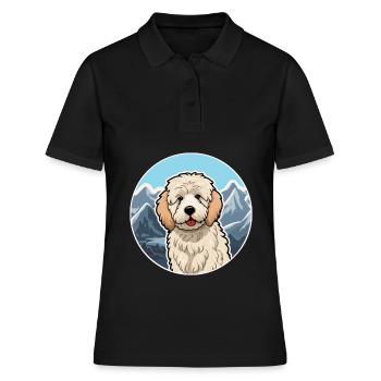 Deutscher Schäferhund Hunderasse Cartoon Kawaii Waterc - Frauen Polo Shirt - Schwarz - Vorne - Ailine (174cm)