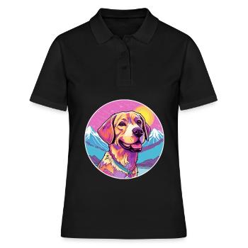 Braque Saint Germain chien race dessin animé kawaii Wate - Polo Femme - noir - Devant - Ailine (174cm)
