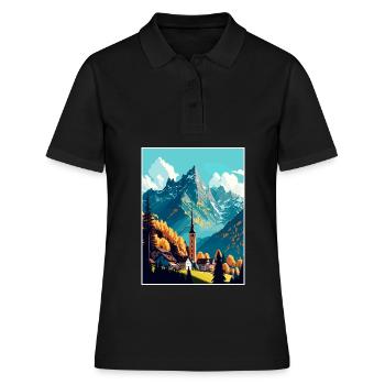 Berchtesgaden Allemagne Vintage Travel Poster WPA - Polo Femme - noir - Devant - Ailine (174cm)
