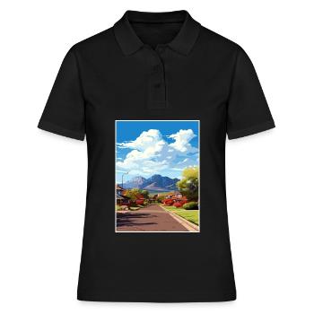 Springdale Utah affiches Vintage voyage affiche WPA - Polo Femme - noir - Devant - Ailine (174cm)