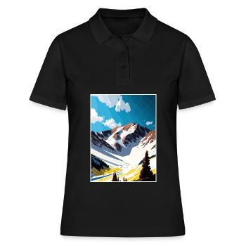 Arapahoe Basin Colorado Vintage voyage affiche WPA - Polo Femme - noir - Devant - Ailine (174cm)