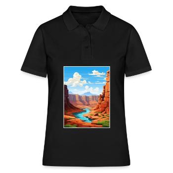 Vernal Utah affiches Vintage voyage affiche Souvenir - Polo Femme - noir - Devant - Ailine (174cm)