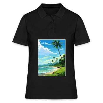 Osa Halbinsel Costa Rica Vintage Reiseposter WPA - Frauen Polo Shirt - Schwarz - Vorne - Ailine (174cm)