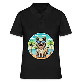 Lunettes de soleil de race de chien de berger des Carpates - Polo Femme - noir - Devant - Ailine (174cm)
