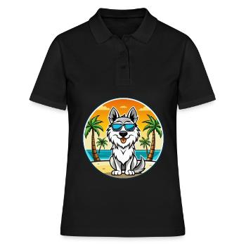 Lunettes de soleil de race de chien de berger des Carpates - Polo Femme - noir - Devant - Ailine (174cm)