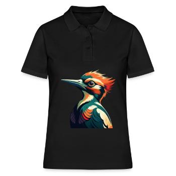Pic Personnage De Dessin Animé Animal De Compagnie Coloré - Polo Femme - noir - Devant - Ailine (174cm)