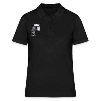 Vollmond-Termin? Ich hab doch keine Zeit ! - Frauen Polo Shirt - Schwarz - Vorne - Ailine (174cm)