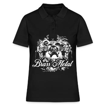 brass metal | blasmusikfestival österreich - Frauen Polo Shirt - Schwarz - Vorne - Ailine (174cm)