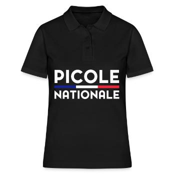 Police Nationale Drôle Picole Nationale Cadeau - Polo Femme - noir - Devant - Ailine (174cm)