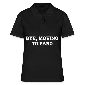 Bye, Déménagement à Faro - Polo Femme - noir - Devant - Ailine (174cm)