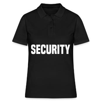 Sicherheit - Frauen Polo Shirt - Schwarz - Vorne - Ailine (174cm)