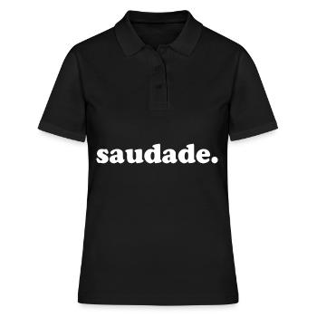 Expression portugaise "Saudade" - Polo Femme - noir - Devant - Ailine (174cm)