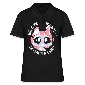 Lapin lapin animal de compagnie lapin - Polo Femme - noir - Devant - Ailine (174cm)