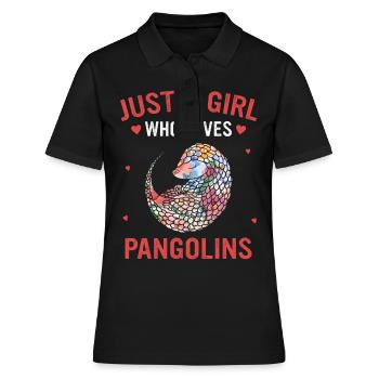 Pangolin Tier Pangoline vom Aussterben bedrohte Ar - Frauen Polo Shirt - Schwarz - Vorne - Ailine (174cm)