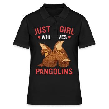 Pangolin Tier Pangoline vom Aussterben bedrohte Ar - Frauen Polo Shirt - Schwarz - Vorne - Ailine (174cm)
