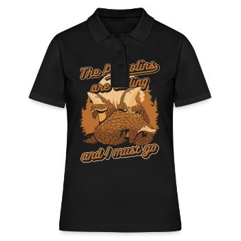 Pangolin Tier Pangoline vom Aussterben bedrohte Ar - Frauen Polo Shirt - Schwarz - Vorne - Ailine (174cm)