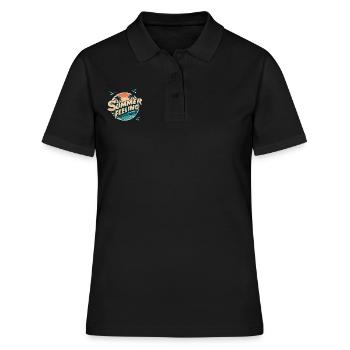 Sensation estivale - Polo Femme - noir - Devant - Ailine (174cm)