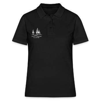 Segel Fest - Frauen Polo Shirt - Schwarz - Vorne - Ailine (174cm)