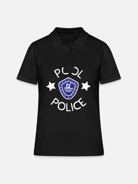 Pool Police - Lifeguard - Women's Polo Shirt - black