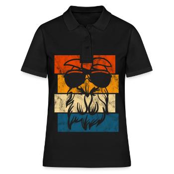 Poules de poules poules poules poulet poulet poules poules - Polo Femme - noir - Devant - Ailine (174cm)