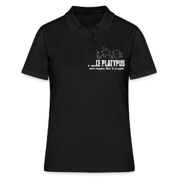 ornithorynque - Polo Femme - noir - Devant - Ailine (174cm)