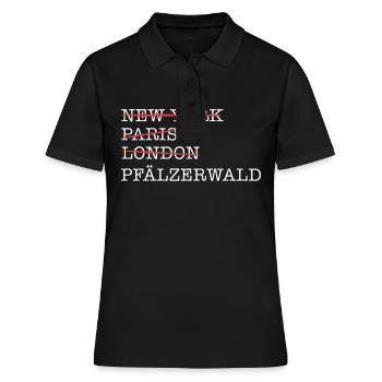 Pfalz Pfälzer Rheinland Pfalz - Frauen Polo Shirt - Schwarz - Vorne - Ailine (174cm)