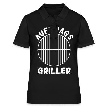 Grillen Grill BBQ Barbecue Grillschürze Griller - Frauen Polo Shirt - Schwarz - Vorne - Ailine (174cm)