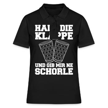 Pfalz Pfälzer Rheinland Pfalz Schorle - Frauen Polo Shirt - Schwarz - Vorne - Ailine (174cm)