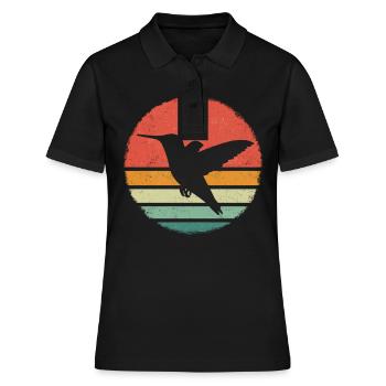 Colibri Colibri Colibri Oiseau Colibri Animal - Polo Femme - noir - Devant - Ailine (174cm)