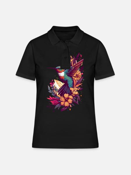Colibri Colibri Colibri Oiseau Colibri Animal - Polo Femme - noir