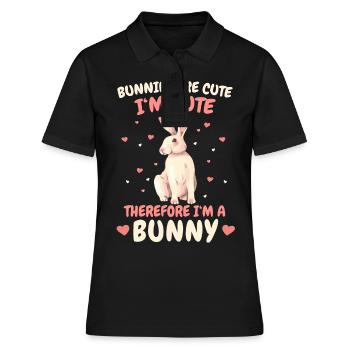 Lapin Lapin Animal Lapin - Polo Femme - noir - Devant - Ailine (174cm)