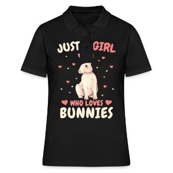 Lapin Lapin Animal Lapin - Polo Femme - noir - Devant - Ailine (174cm)