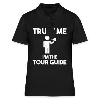 Croyez-moi, je suis le guide touristique Reiseleiter - Polo Femme - noir - Devant - Ailine (174cm)