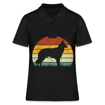 Groenendael Vintage Rétro Belge - Polo Femme - noir - Devant - Ailine (174cm)