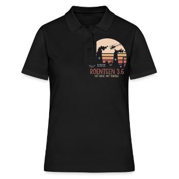 Roentgen 3.6 Not Great Not Terrible Meme Facts - Frauen Polo Shirt - Schwarz - Vorne - Ailine (174cm)