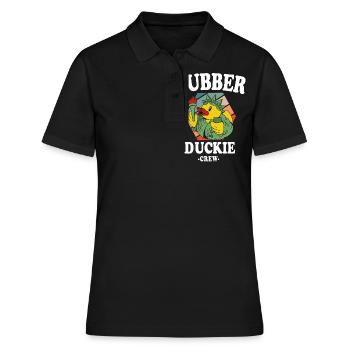 Rubber Duck Yellow Duck Crew Bathing Ducks Ducks - Women's Polo Shirt - black - Front - Ailine (174cm)