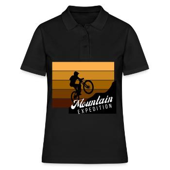 Mountain Expedition Sprung - Frauen Polo Shirt - Schwarz - Vorne - Ailine (174cm)