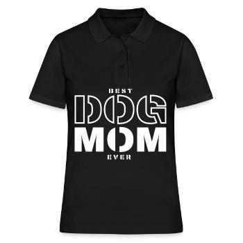 Beste Hundemama aller Zeiten - Frauen Polo Shirt - Schwarz - Vorne - Ailine (174cm)
