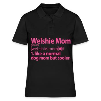 Welsh Springer Spaniel Welshie Maman Maman Maîtresse - Polo Femme - noir - Devant - Ailine (174cm)