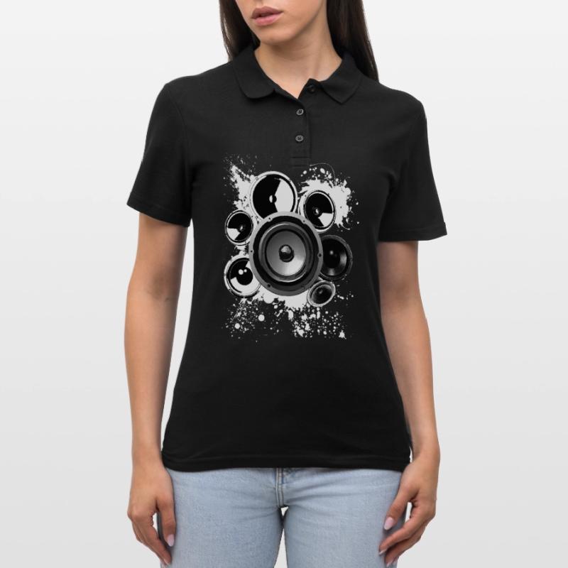 Speaker loudspeaker construction Hifi reference class techno Women's Polo Shirt