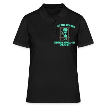 Free The Homies Storm Area 51 09/20/2019 T-shirt - Frauen Polo Shirt - Schwarz - Vorne - Ailine (174cm)