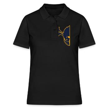 Half Face Ninja Karate Martial Arts Fencer Ninja - Polo Femme - noir - Devant - Ailine (174cm)