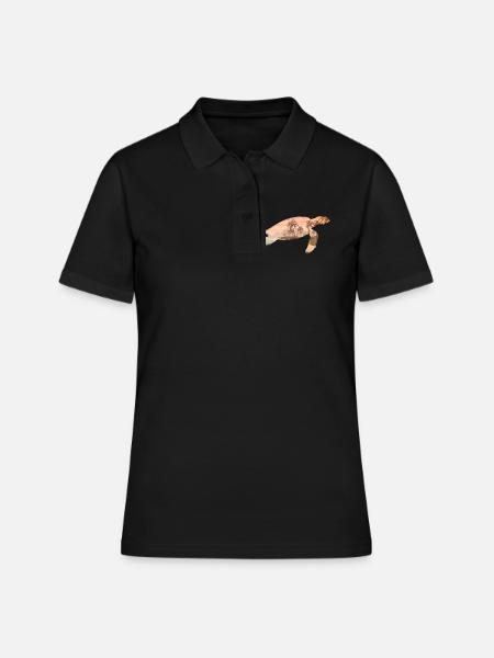Cadeaux de tortues tortues - Polo Femme - noir