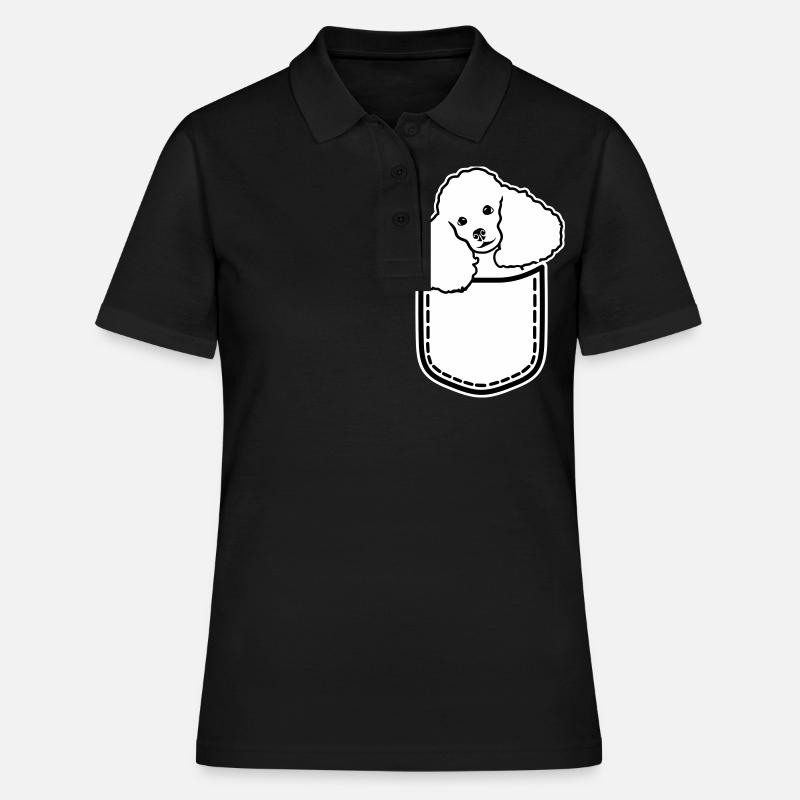 Caniche - Polo Femme - noir