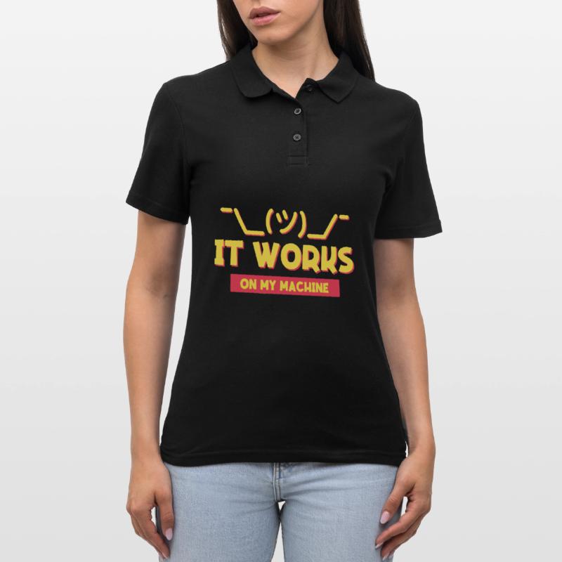 Assistance informatique et programmeur blague pour coder Polo Femme