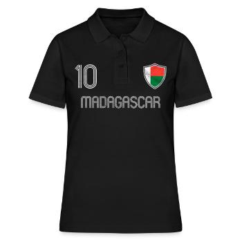 Madagascar équipe de football - Polo Femme - noir - Devant - Ailine (174cm)